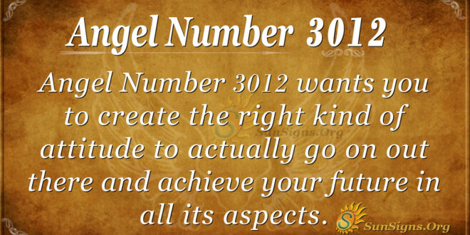 Angel Number 3012