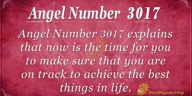 Angel Number 3017
