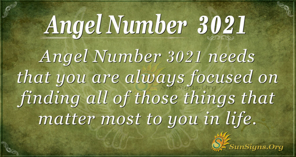 Angel Number 3021