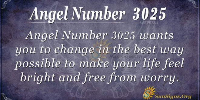 Angel Number 3025