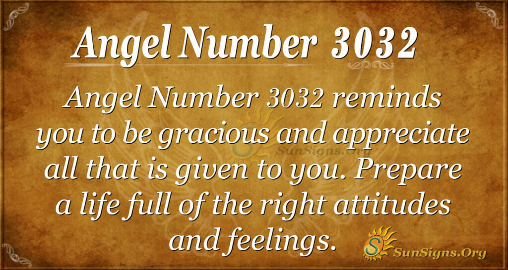 Angel number 3032