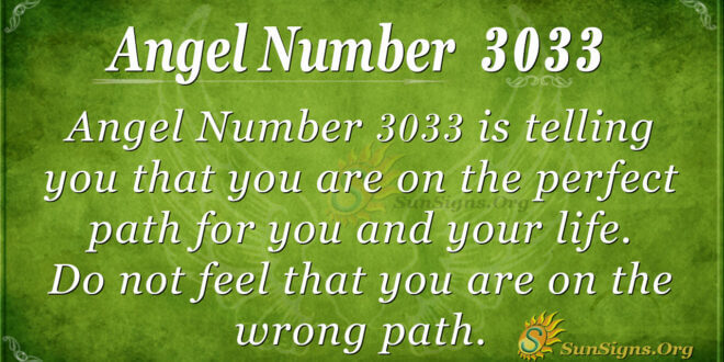 Angel Number 3033