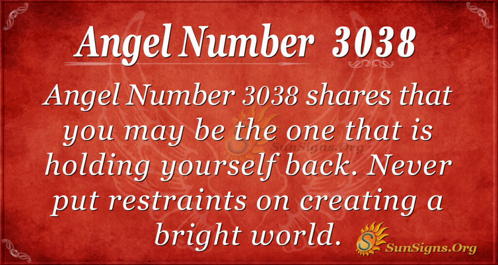 Angel Number 3038