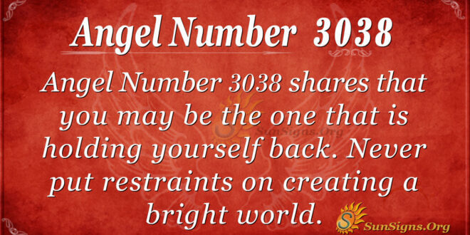 Angel Number 3038