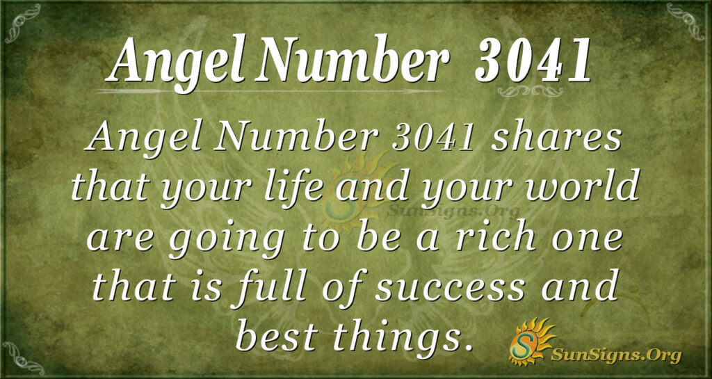 Angel Number 3041