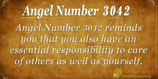 Angel Number 3042