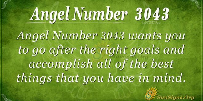 Angel Number 3043