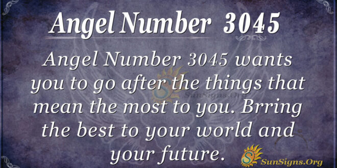 Angel Number 3045