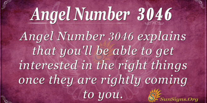 Angel Number 3046