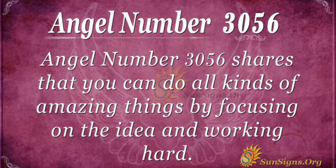 Angel Number 3056