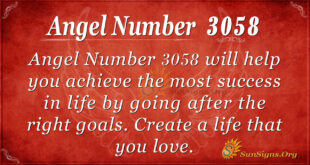 Angel Number 3058