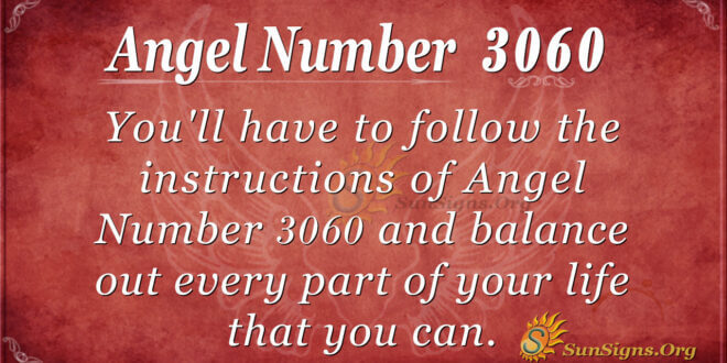 Angel Number 3060