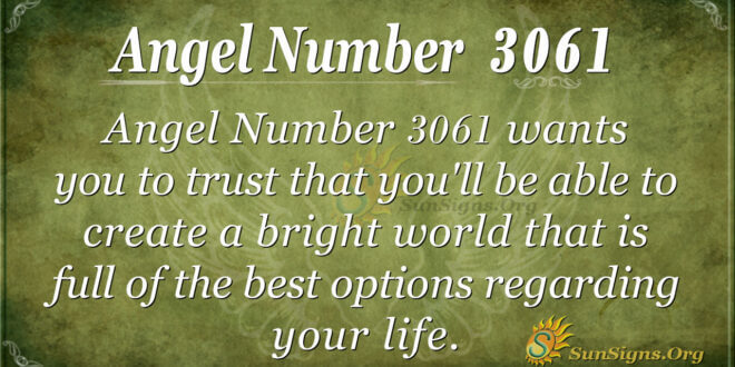 Angel Number 3061