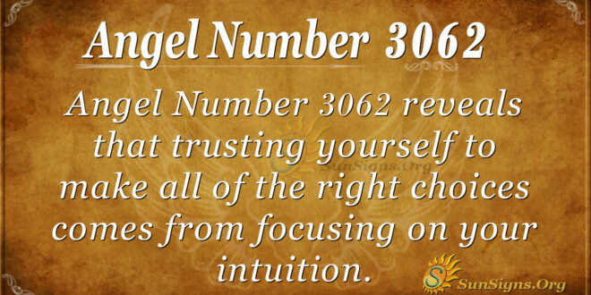 Angel Number 3062