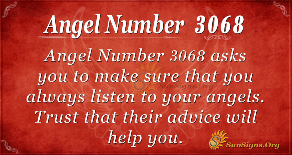 Angel Number 3068