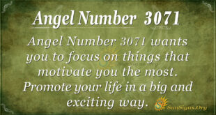 Angel Number 3071