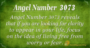 Angel Number 3073