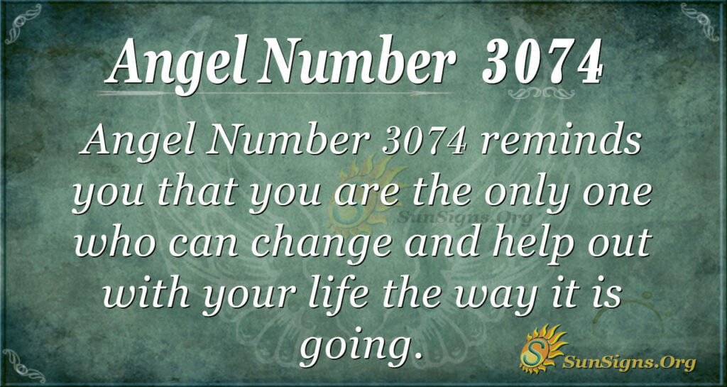 Angel number 3074