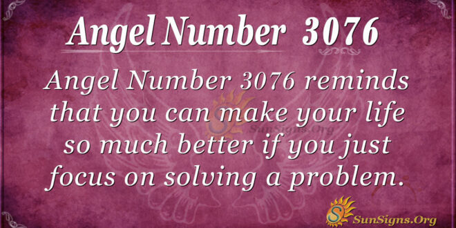 Angel Number 3076