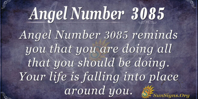 Angel Number 3085