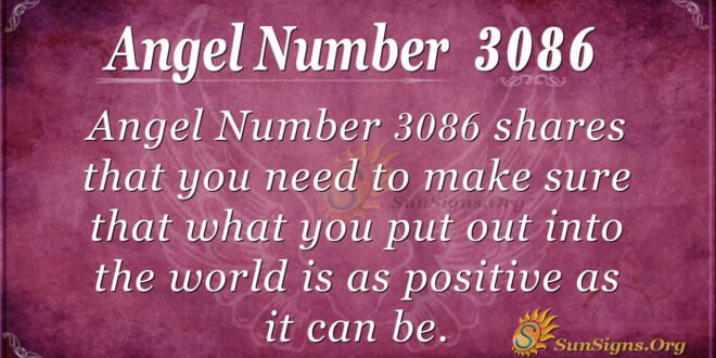 Angel Number 3086