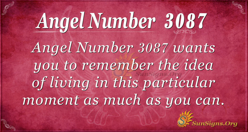 Angel Number 3087