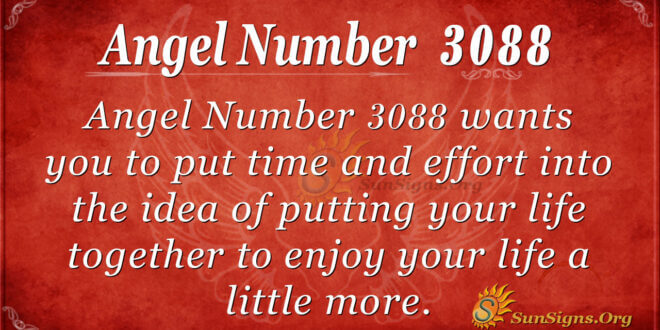 Angel Number 3088
