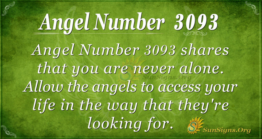 Angel Number 3093