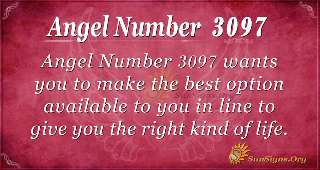 Angel number 3097