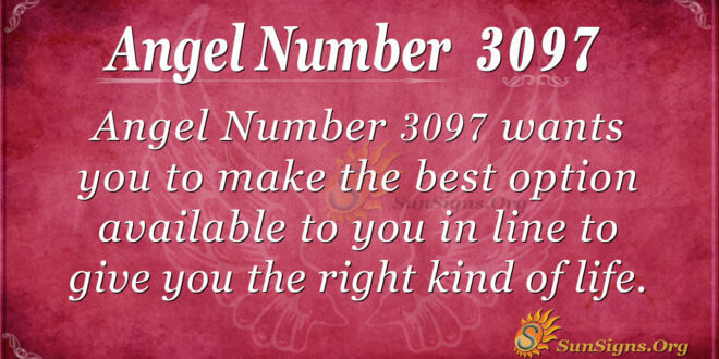 Angel Number 3097
