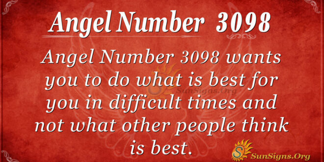 Angel Number 3098