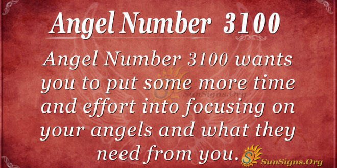 Angel Number 3100