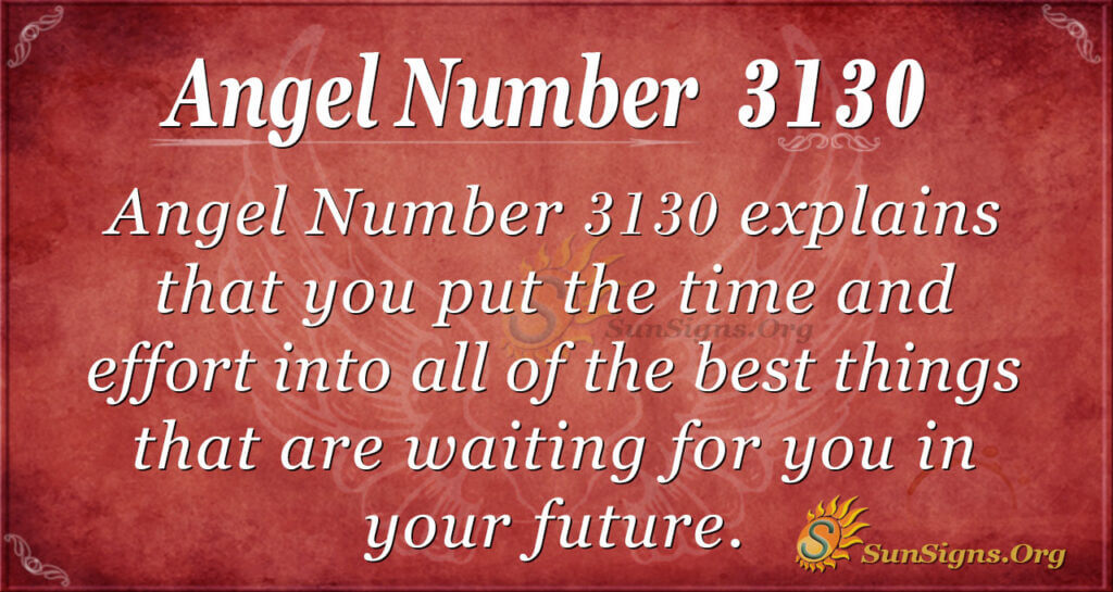 Angel Number 3130