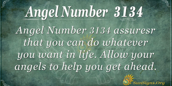 Angel Number 3134
