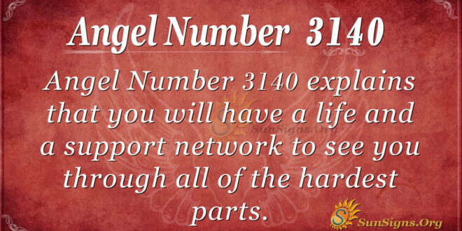 Angel Number 3140