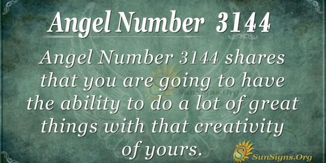 Angel Number 3144