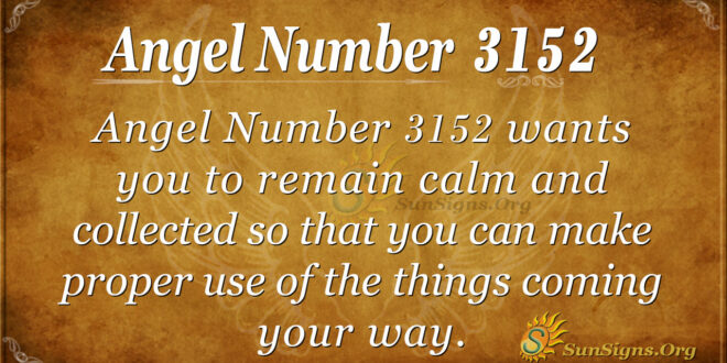 Angel Number 3152