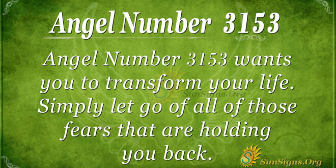 Angel Number 3153