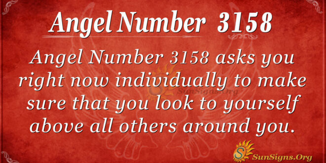 Angel Number 3158