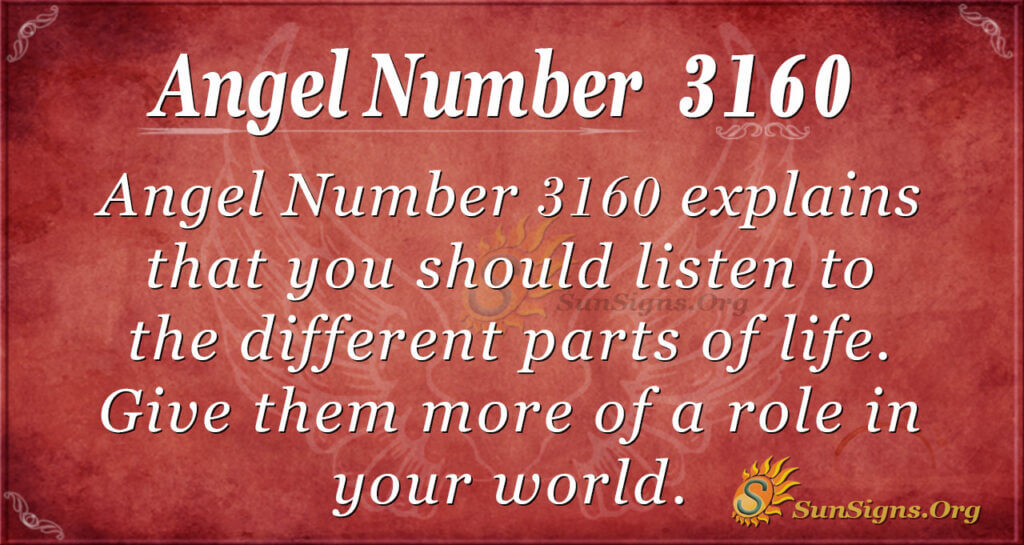 Angel Number 3160