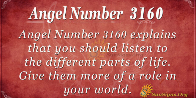 Angel Number 3160