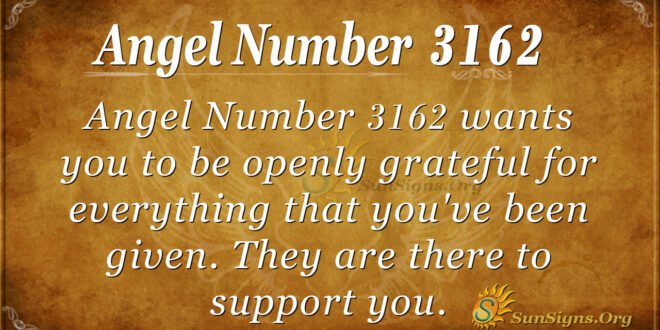 Angel Number 3162