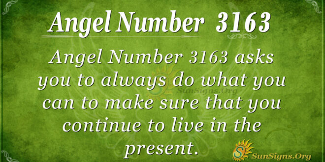 Angel Number 3163