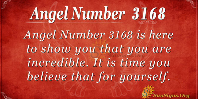 Angel Number 3168