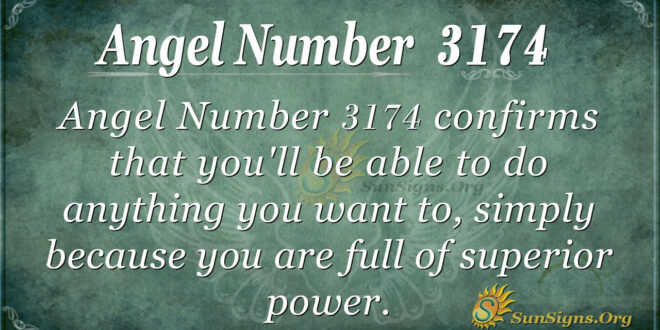 Angel Number 3174