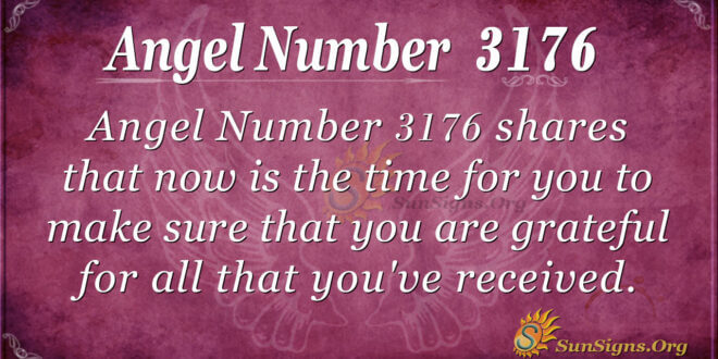 Angel Number 3176