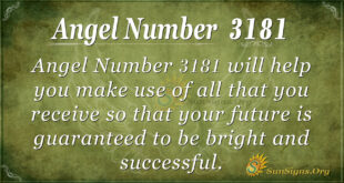 Angel Number 3181