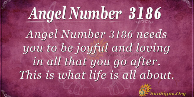 Angel Number 3186