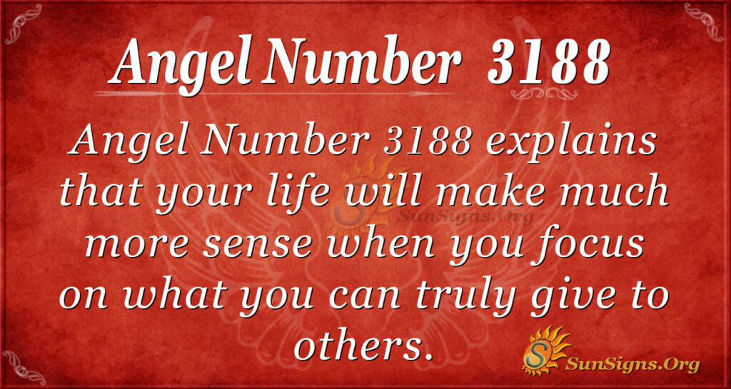 Angel Number 3188