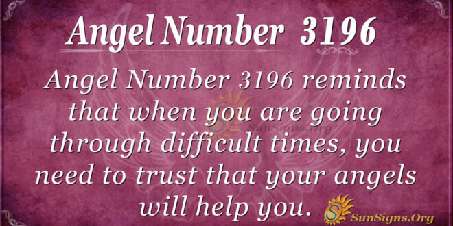 Angel Number 3196